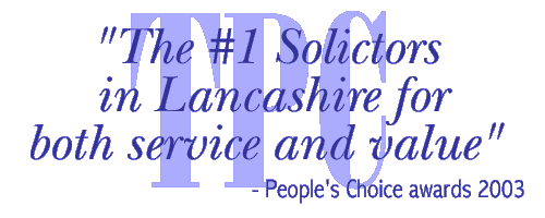 The #1 Solicitor's in Lancashire - People's Choice Awards 2003